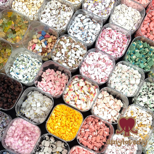 Resin material nail charm(Sold as a bag)