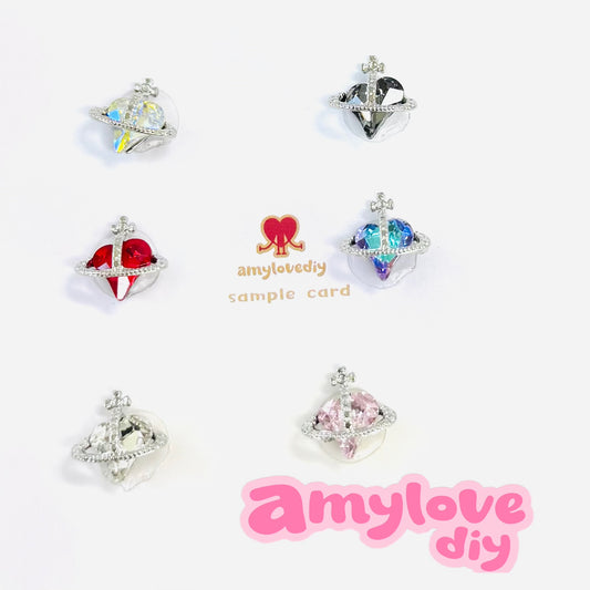 big luxuries crystal nail charm6pcs
