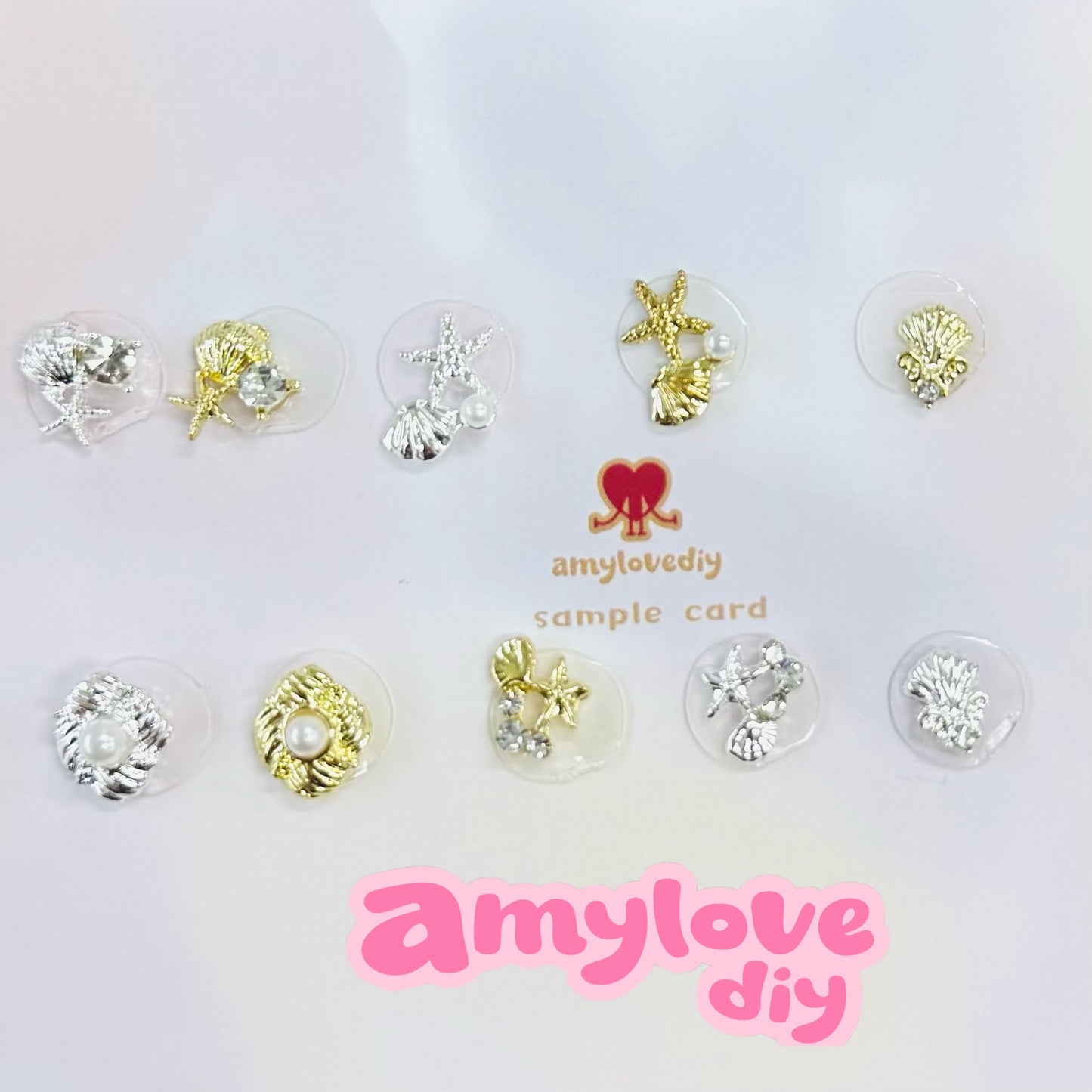 sea style Metal nail charm10pcs