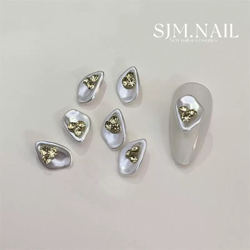 Baroque pearl nail decoration10pcs