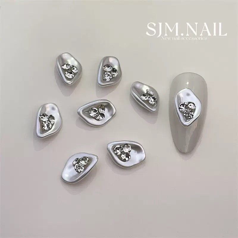 Baroque pearl nail decoration10pcs